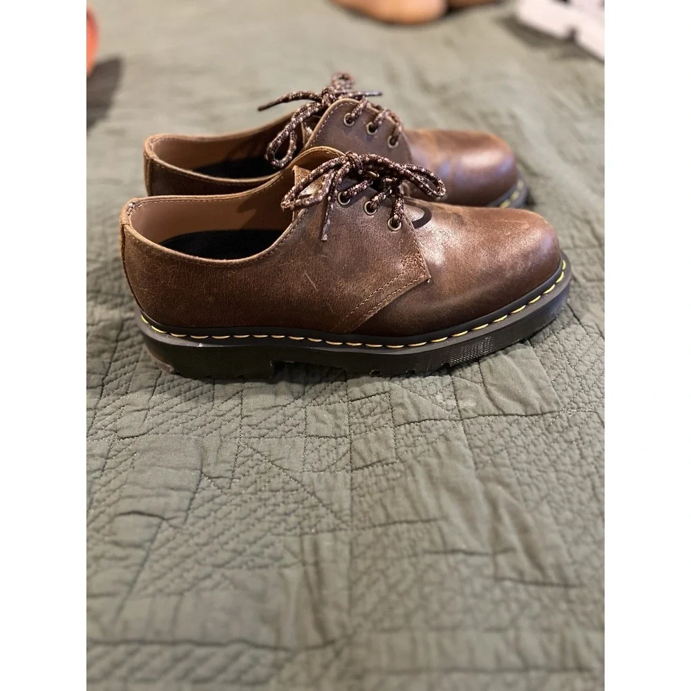 Dr Martens 1461 SR Soft‎ Wair Men's 7 Brown Leather Shoes
